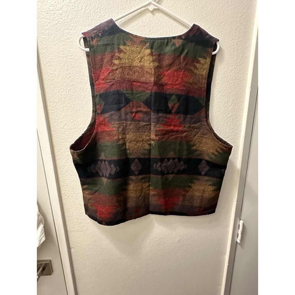 Hombre Mode Men's Vintage 1990s Southwestern-style Aztec Sz M - Picture 2 of 3